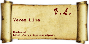 Veres Lina névjegykártya